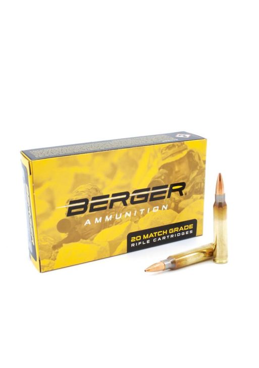 Berger Tactical Rifle Ammunition .223 Rem 77gr OTM 2750 fps 20/ct