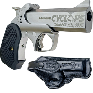 Bond Arms Cyclops Satin Package Handgun .50 AE Single Shot 4.25" Barrel Satin with Holster