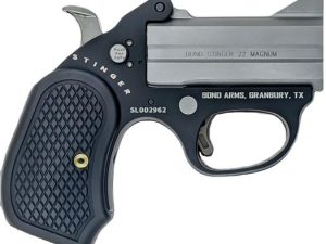 Bond Arms Stinger "Fireball" Handgun 22 Mag 2rd Capacity 3" Barrel Matte Stainless Steel with Black Grips