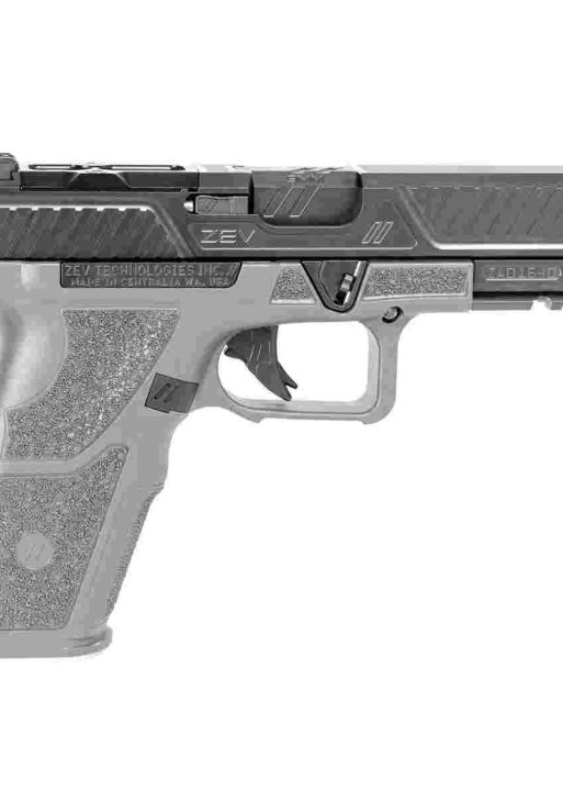 Zev Technologies OZ9 Standard Combat Pistol 9mm Luger 17rd Magazines 4.5" Barrel Black Slide Gray Grip