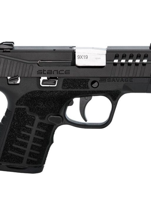Savage Stance Black Manual Safety Handgun 9mm Luger 7 & 8/rd Magazines 3.2" Barrel Black