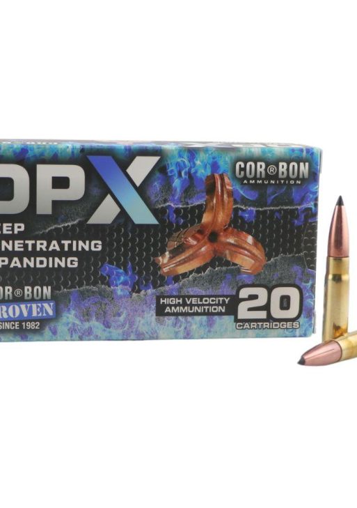 Cor-Bon DPX T-DPX Hunter Rifle Ammunition .300 Blackout 110gr PT 2400 fps 20/ct