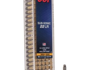CCI Sub Sonic HP Rimfire Ammunition .22 LR 40 gr HP 1050 fps 100/ct