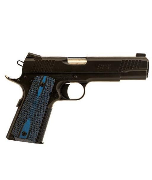 Standard Manufacturing 1911 HPX Handgun .45 ACP 8rd Magazine 5" Barrel Blue Grips