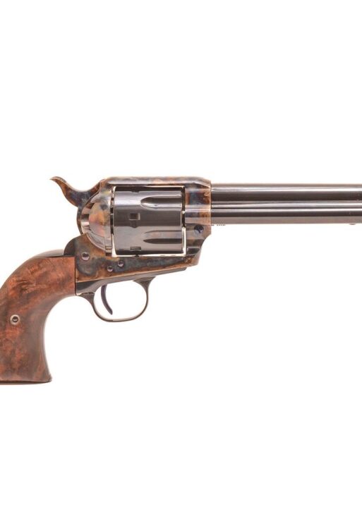 Standard Manufacturing Single Action Revolver .45 Colt 6rd Capacity 5.5" Barrel Case Colored Once Piece Fancy Grips