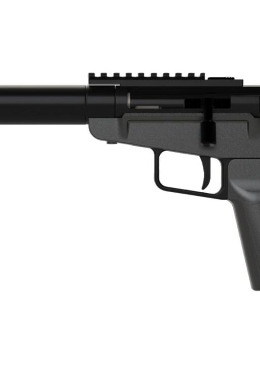 Dark Mountain Arms Stowaway Handgun 5.7x28 Single Shot 5" 1/2x28 Threaded Barrel Black with Brace Adapter
