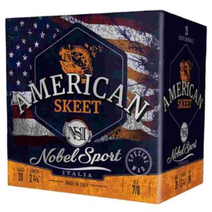 Nobel Sport Target American Trap Shotshells 20ga 2-3/4" 7/8oz 1200fps #9 25/ct