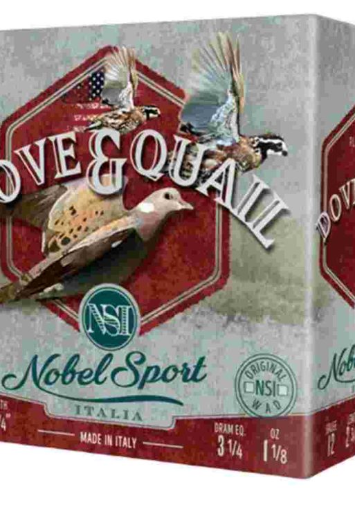 Nobel Sport Dove & Quail Shotshells 12 ga 2-3/4" 1-1/8 oz 1255 fps #7.5 25/ct