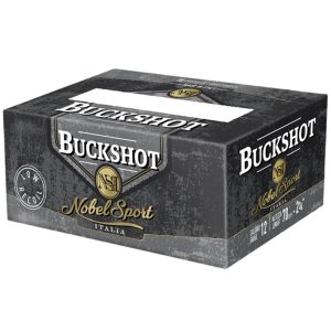 Noble Sport Buckshot Law Enforcement Shotshells 12ga 2-3/4" 9 pellet 1200 fps #00 250/ct Case (25-10/ct Boxes)