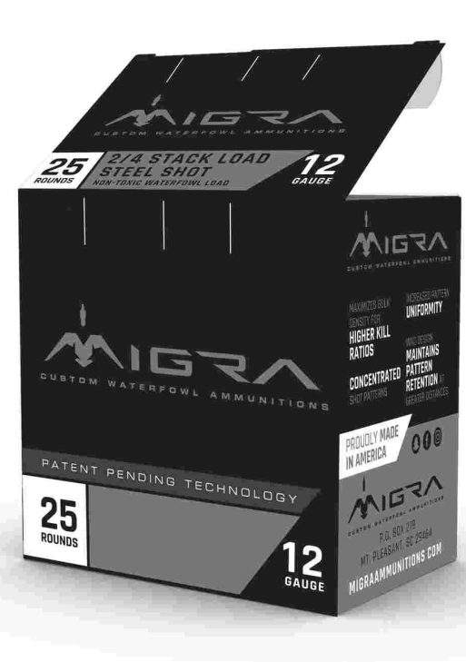Migra Waterfowl Steel Shot Shotshells 12 ga 3" 1-1/4 oz 1430 fps #4#6 25/ct