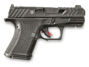 Shadow Systems CR920 War Poet Handgun 9mm Luger 10rd Magazines (2) 3.41 Barrel Black War Poet Slide Engraving with Night Sights Optic Ready