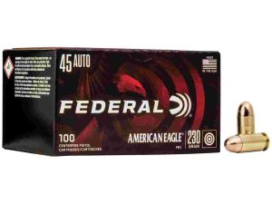 American Eagle Handgun Ammunition .45 ACP 230 gr FMJ 890 fps 100/ct