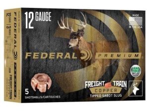 Federal Premium Freight Train Copper 12ga 2-3/4" 300gr Slug 1900 fps 5/ct