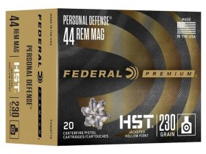 Federal Personal Defense HST Handgun Ammunition .44 Rem Mag 230gr JHP 1085 fps 20/ct