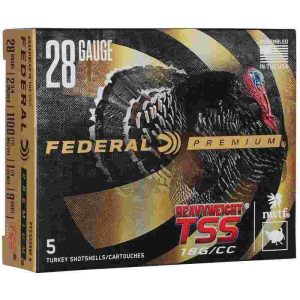 Federal Premium Turkey Heavyweight TSS Shotshell 28ga 2-3/4" 1-1/4oz 1100 fps #9 5/ct