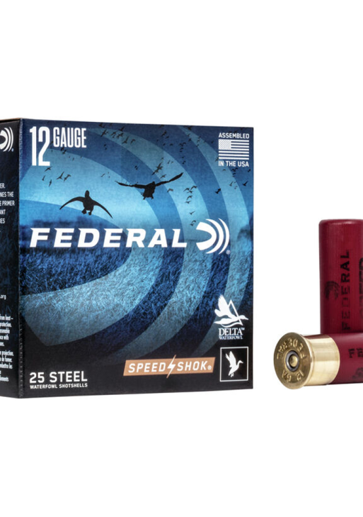 FEDERAL SPEED-SHOK HIGH VELOCITY STEEL 12GA 3" 1-1/4OZ BBB AMMO 25RD
