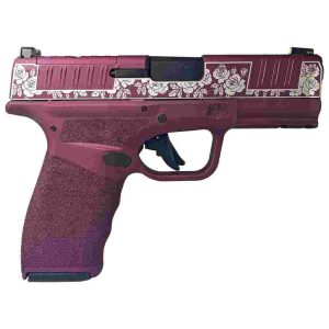 Springfield "Distressed Black Cherry & Roses" Hellcat Pro Handgun 9mm Luger 15rd Magazines(2) 3.7" Barrel