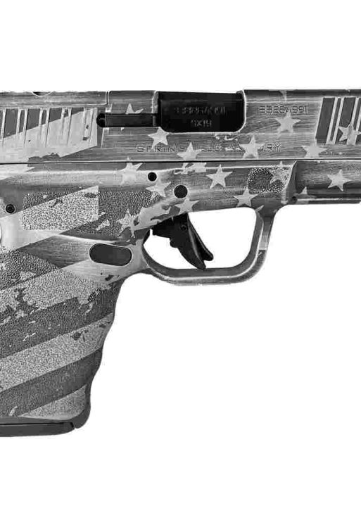 Springfield Hellcat Pro OSP "Distressed Flag White" Handgun 9mm Luger 15rd(2) Magazines 3.7" Barrel