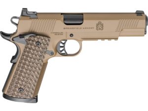 Springfield Armory 1911 TRP Handgun .45 ACP 8rd Magazines (2) 5" Barrel Coyote with Light Rail