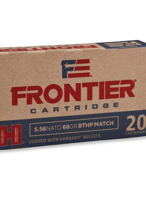 Hornady Frontier NATO Rifle Ammunition 5.56mm 68 gr BTHP-MATCH 500/ct Case (25-20/ct Boxes)