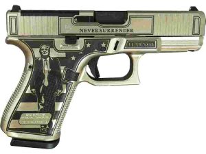 Glock G19 Gen 5 Custom Trump "Trump Fight/Never Surrender" Handgun 9mm Luger 15rd Magazines (3) 4.02" Barrel Austria