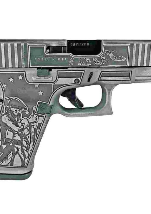 Glock 19 Gen 5 Custom "Patriot Gray Live or Die" Handgun 9mm Luger 15rd Magazines (3) 4.02" Barrel Austria