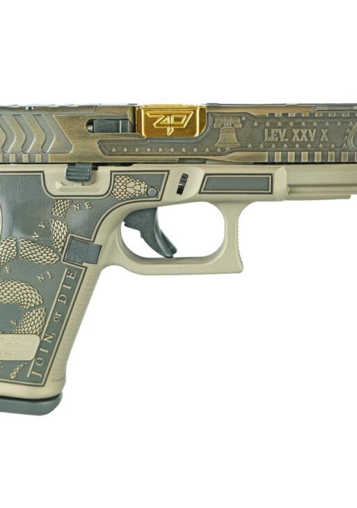 Glock 19 Gen 5 Custom "Revolution-Colonial Brown" Handgun 9mm Luger 15rd Magazines (3) 4.02" Threaded Barrel Austria