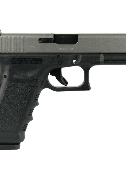 Glock 17 Gen 3 Custom "Two Tone Black Frame with Silver Slide" Handgun 9mm Luger 17rd Magazines (2) 4.5" Barrel Austria