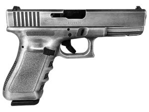 Glock 17 Gen 3 Custom "Destressed Crushed Silver" Handgun 9mm Luger 17rd Magazines (2) 4.49" Barrel Austria