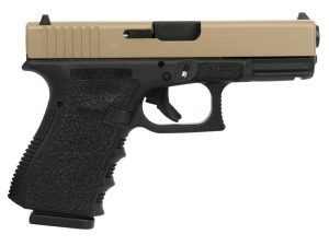 Glock 19 Gen 3 Custom "FDE Slide Polymer Cobblestone Stippled Frame" Handgun 9mm Luger 15/rd Magazines (2) 4.02" Barrel Austria