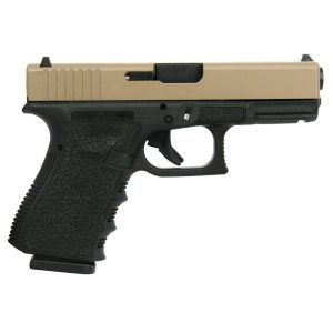 Glock 19 Gen 3 Custom "FDE Slide Polymer Cobblestone Stippled Frame" Handgun 9mm Luger 15/rd Magazines (2) 4.02" Barrel Austria