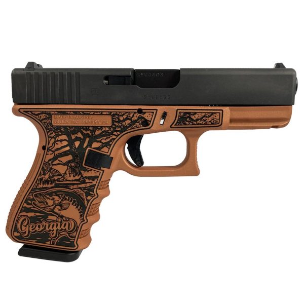 Glock 19 Gen 3 Custom "Georgia Clay" Handgun 9mm Luger 15rd Magazines (2) 4.02" Barrel Austria Made