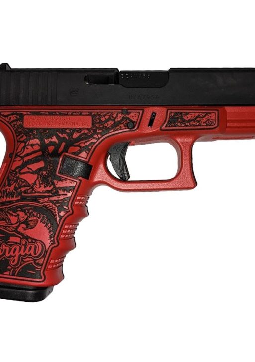 Glock 19 Gen 3 Custom "Georgia Red" Handgun 9mm Luger 15rd Magazines (2) 4.02" Barrel Austria Made
