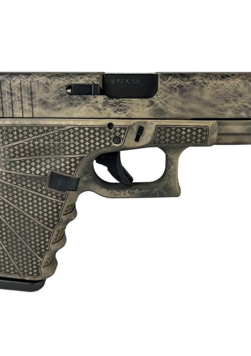 Glock 19 Gen 3 Custom "Marble Stipple Frame" Handgun 9mm Luger 15rd Magazines (2) 4" Barrel Austria