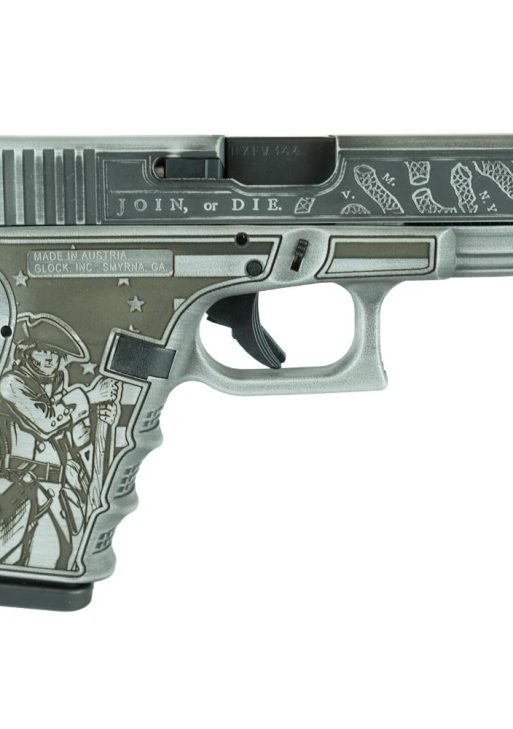 Glock 19 Gen 3 Custom "Live or Die Patriot Gray" Handgun 9mm Luger 15rd Magazines (2) 4" Barrel Austria
