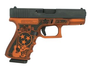 Glock 19 Gen 3 Custom "Tennessee Distressed Orange" Handgun 9mm Luger 15rd Magazines (2) 4.02" Barrel