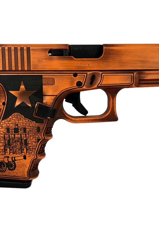 Glock 19 Gen 3 Custom "Texas Orange" Handgun 9mm Luger 15/rd Magazines (2) 4" Barrel Austria