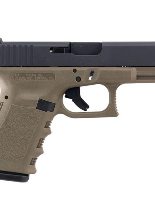 Glock 19 Gen 3 Compact Handgun 9mm Luger 10/rd Magazines (2) 4.02" Barrel OD Green with Black Slide Austria CA Compliant