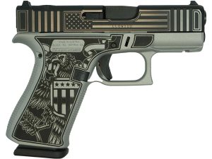 Glock 43X MOS Trump "Take America Back" Satin Aluminum Handgun 9mm Luger 10rd Magazines(2) 3.4" Barrel Accessory Rail USA Made