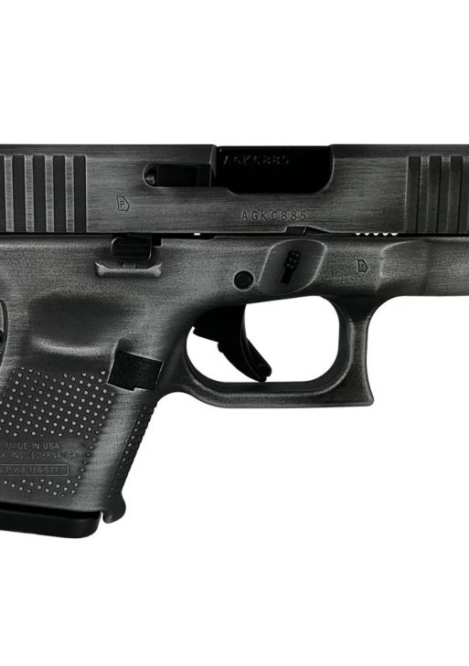 Glock 26 Gen 5 Custom "Distressed Crushed Silver" Subcompact Handgun 9mm Luger 10rd Magazines (3) 3.43" Barrel USA