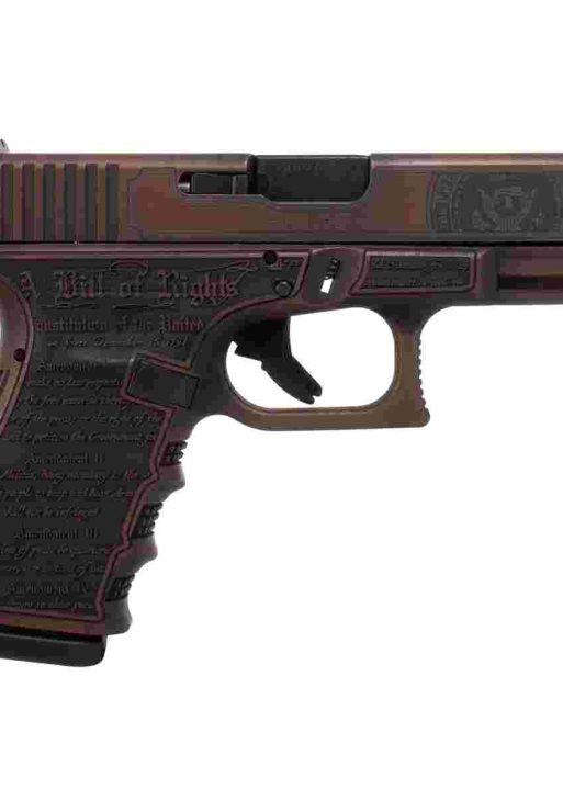 Glock 19 Gen 3 Custom "Trump 2024" Compact Handgun 9mm Luger 15rd Magazines (2) 4.02" Barrel Distressed Red USA