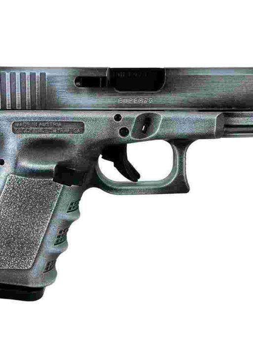 Glock 19 Gen 3 Custom "Crushed Silver Distressed" Compact Handgun 9mm Luger 15rd Magazines (2) 4" Barrel USA