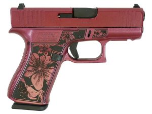 Glock 43X "Cherry Blossom" Medusa Pink Handgun 9mm Luger 10rd Magazines (2) 3.4" Barrel Accessory Grip Rail USA Made