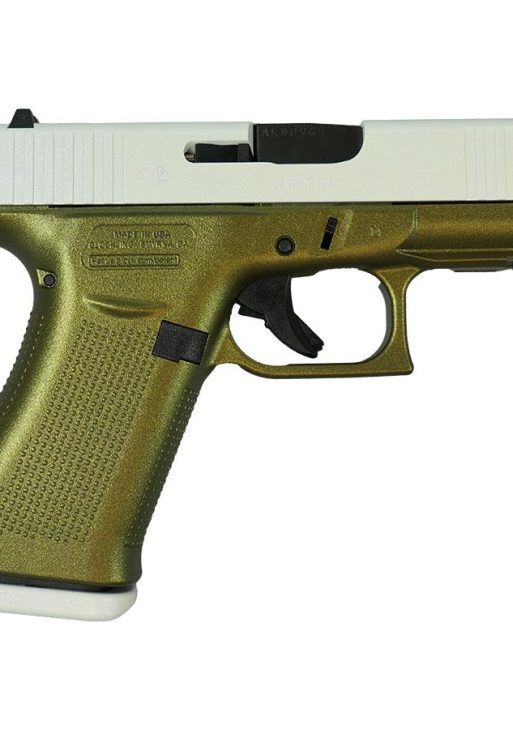 Glock 43X Pegasus White Handgun 9mm Luger 10rd Magazines(2) 3.4" Barrel Accessory Rail USA Made