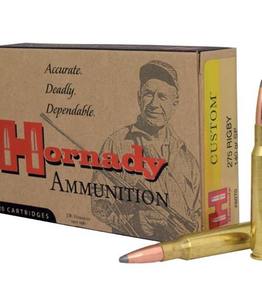 Hornady Custom Lite Rifle Ammunition .275 Rigby 140 gr InterLock SP 20/Box