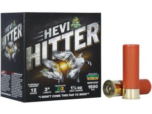 HEVI-Shot HEVI-Hitter Tungsten/Steel Shotshells 12ga 3" 1-1/4oz 1500 fps #2 25/ct
