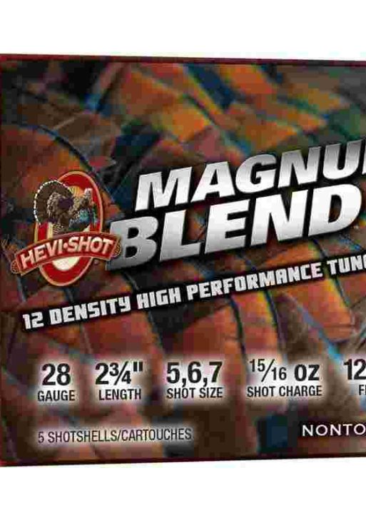 Hevi-Shot Magnum Blend Shotshells 28ga 3" 1oz 1200 fps #5/#6/#7 5/ct