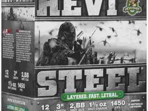 HEVI-Shot HEVI-Steel Shotshells 12ga 3" 1-3/8oz 1450 fps #BB 25/ct