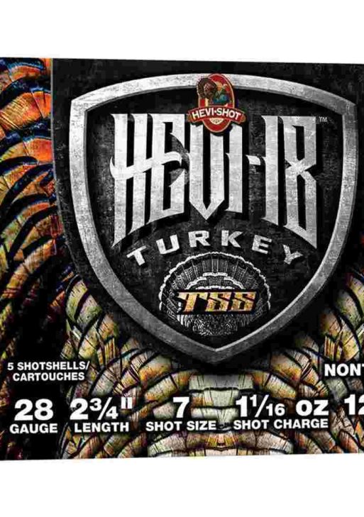 HEVI-Shot Hevi-18 Shotshells 28ga 2-3/4" 1-1/16oz 1200 fps #7 5/ct