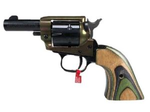 Heritage Barkeep Handgun .22 LR 6rd Capacity 2" Barrel Black with Laminated Green Camo Grip